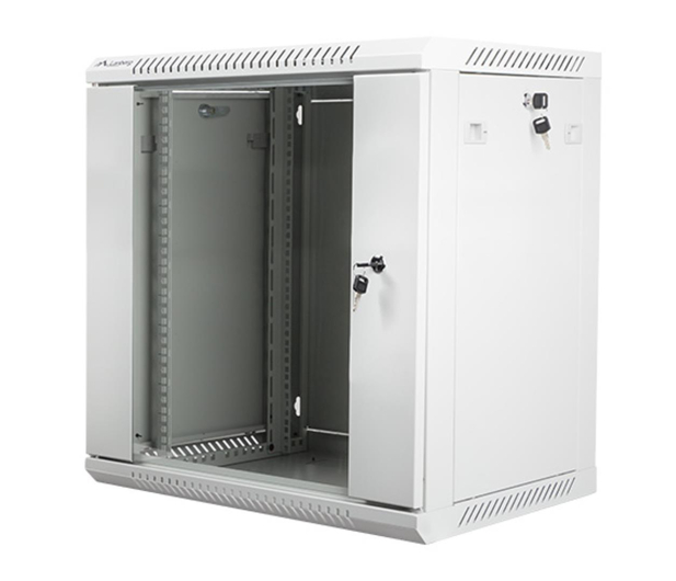 LANBERG Wisząca 19" 12U 600x450mm jednosekcyjna (szara) WF01-6412-10S - 455392 - zdjęcie